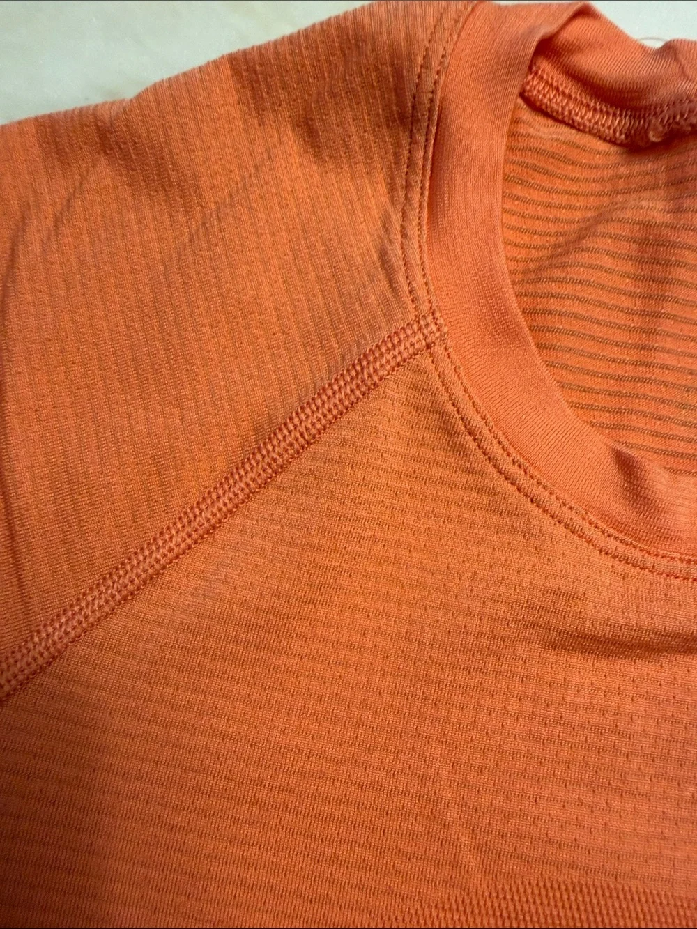lululemon athletica Short-Sleeve Active Tee in Bright Orange